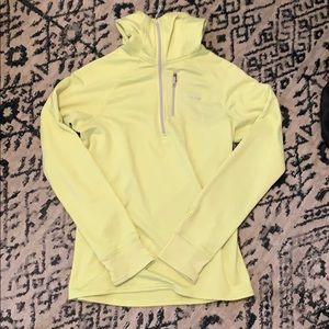 Quarter zip with hood